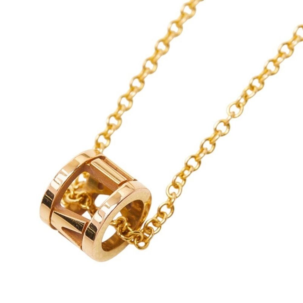 Tiffany & Co. Atlas Open Mini 18K Yellow Gold Necklace Gold